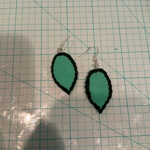 Homemade Leaf Earrings
